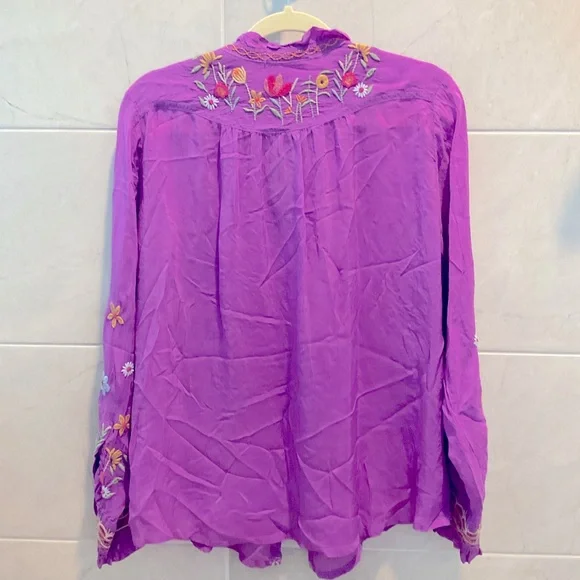 JOHNNY WAS Embroidered Blouse - Picture 3 of 9